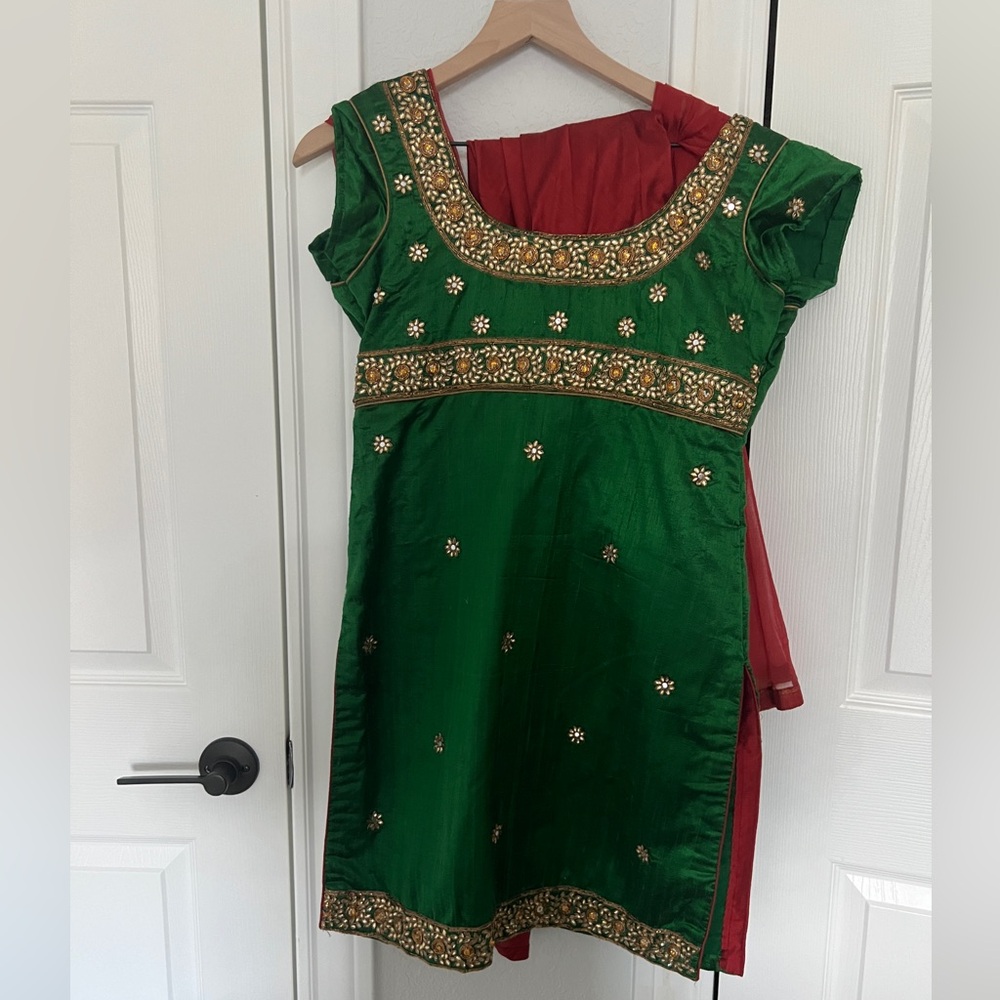 Green Indian Chudidar